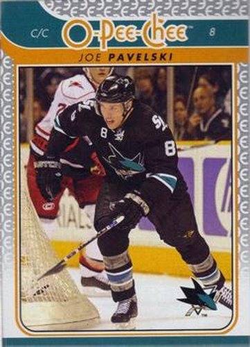 #340 Joe Pavelski - San Jose Sharks - 2009-10 O-Pee-Chee Hockey