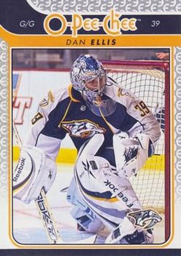 #344 Dan Ellis - Nashville Predators - 2009-10 O-Pee-Chee Hockey