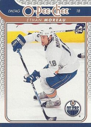 #352 Ethan Moreau - Edmonton Oilers - 2009-10 O-Pee-Chee Hockey