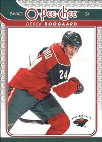 #354 Derek Boogaard - Minnesota Wild - 2009-10 O-Pee-Chee Hockey