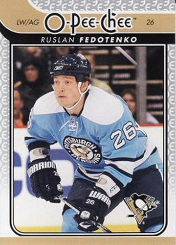 #358 Ruslan Fedotenko - Pittsburgh Penguins - 2009-10 O-Pee-Chee Hockey