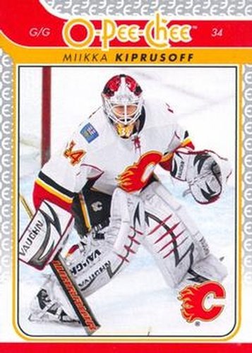 #367 Miikka Kiprusoff - Calgary Flames - 2009-10 O-Pee-Chee Hockey