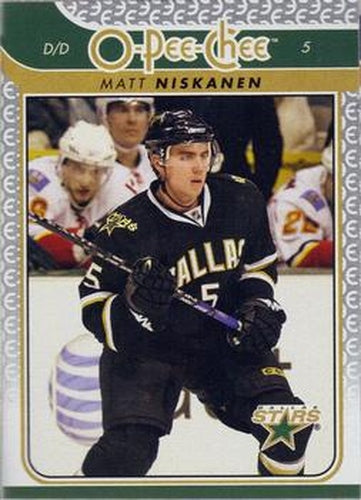 #370 Matt Niskanen - Dallas Stars - 2009-10 O-Pee-Chee Hockey