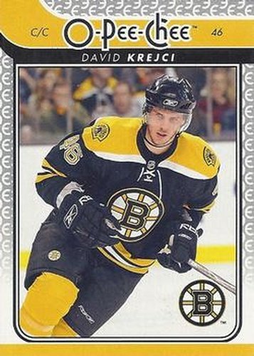 #385 David Krejci - Boston Bruins - 2009-10 O-Pee-Chee Hockey
