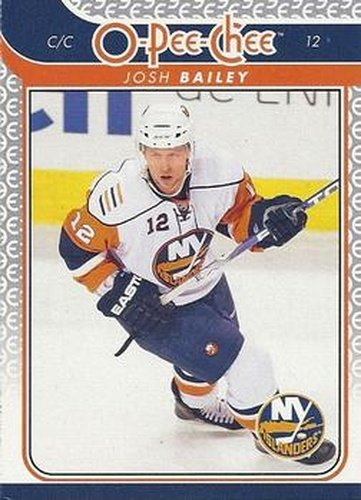 #395 Josh Bailey - New York Islanders - 2009-10 O-Pee-Chee Hockey