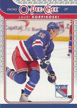 #396 Lauri Korpikoski - New York Rangers - 2009-10 O-Pee-Chee Hockey