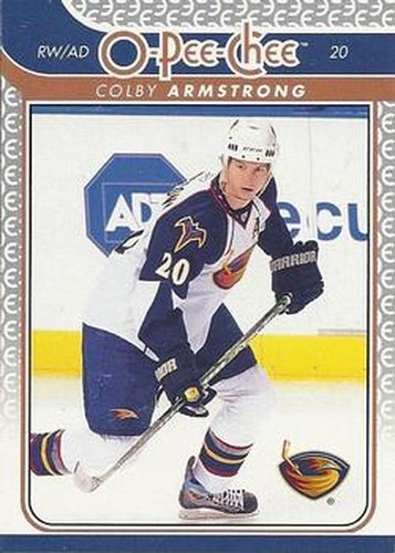 #39 Colby Armstrong - Atlanta Thrashers - 2009-10 O-Pee-Chee Hockey