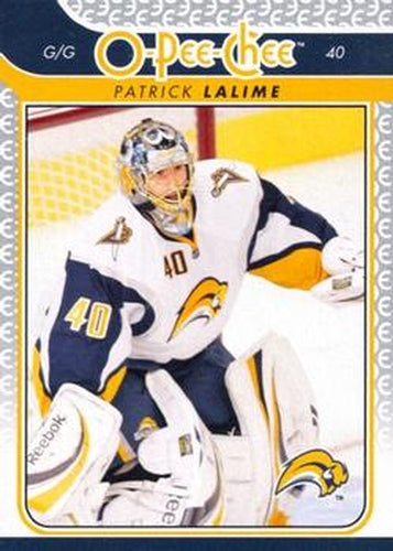 #3 Patrick Lalime - Buffalo Sabres - 2009-10 O-Pee-Chee Hockey
