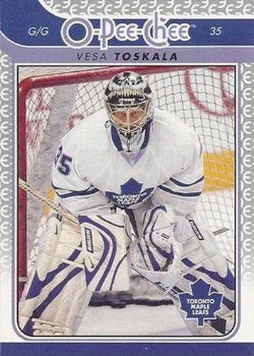#401 Vesa Toskala - Toronto Maple Leafs - 2009-10 O-Pee-Chee Hockey