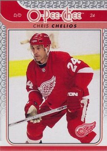 #410 Chris Chelios - Detroit Red Wings - 2009-10 O-Pee-Chee Hockey