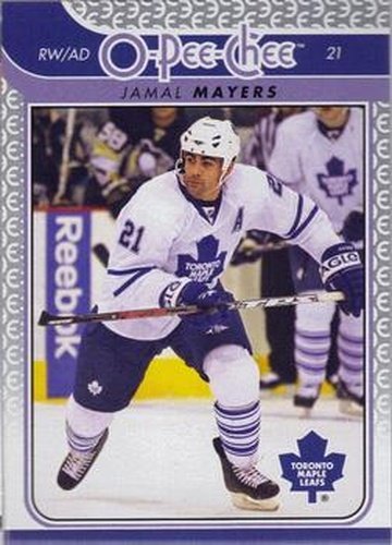#415 Jamal Mayers - Toronto Maple Leafs - 2009-10 O-Pee-Chee Hockey