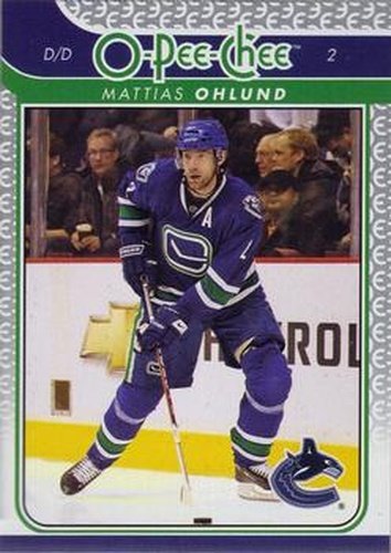 #421 Mattias Ohlund - Vancouver Canucks - 2009-10 O-Pee-Chee Hockey