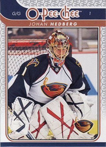 #424 Johan Hedberg - Atlanta Thrashers - 2009-10 O-Pee-Chee Hockey
