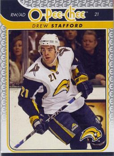 #425 Drew Stafford - Buffalo Sabres - 2009-10 O-Pee-Chee Hockey