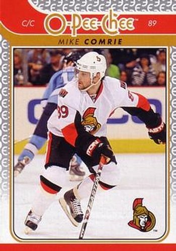 #42 Mike Comrie - Ottawa Senators - 2009-10 O-Pee-Chee Hockey