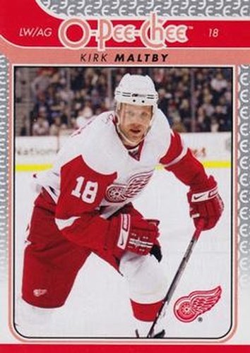 #430 Kirk Maltby - Detroit Red Wings - 2009-10 O-Pee-Chee Hockey