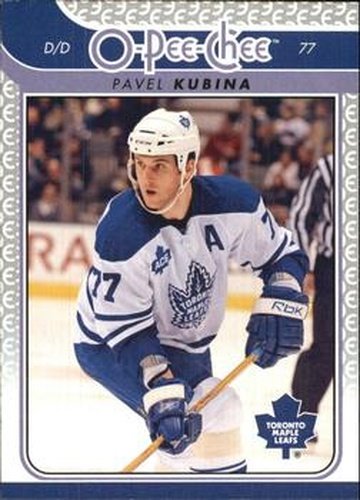 #440 Pavel Kubina - Toronto Maple Leafs - 2009-10 O-Pee-Chee Hockey