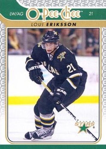 #44 Loui Eriksson - Dallas Stars - 2009-10 O-Pee-Chee Hockey