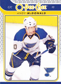 #458 Andy McDonald - St. Louis Blues - 2009-10 O-Pee-Chee Hockey