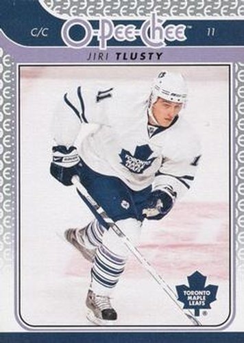 #45 Jiri Tlusty - Toronto Maple Leafs - 2009-10 O-Pee-Chee Hockey