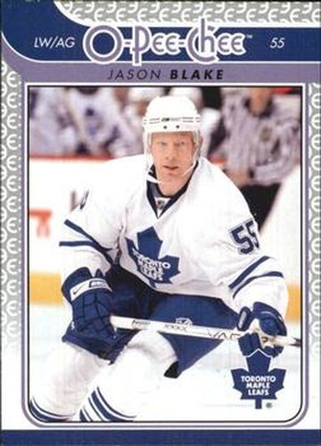 #483 Jason Blake - Toronto Maple Leafs - 2009-10 O-Pee-Chee Hockey