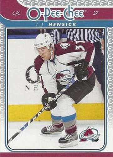 #486 T.J. Hensick - Colorado Avalanche - 2009-10 O-Pee-Chee Hockey