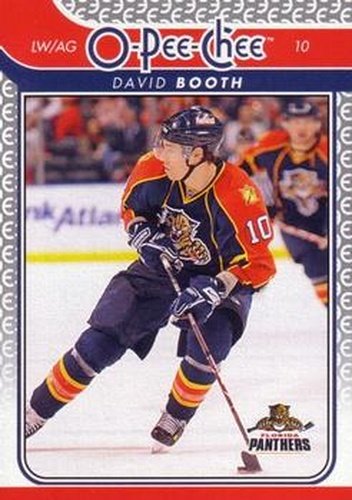 #489 David Booth - Florida Panthers - 2009-10 O-Pee-Chee Hockey