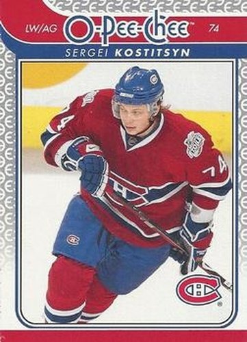 #48 Sergei Kostitsyn - Montreal Canadiens - 2009-10 O-Pee-Chee Hockey