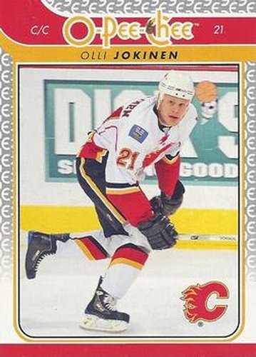 #495 Olli Jokinen - Calgary Flames - 2009-10 O-Pee-Chee Hockey