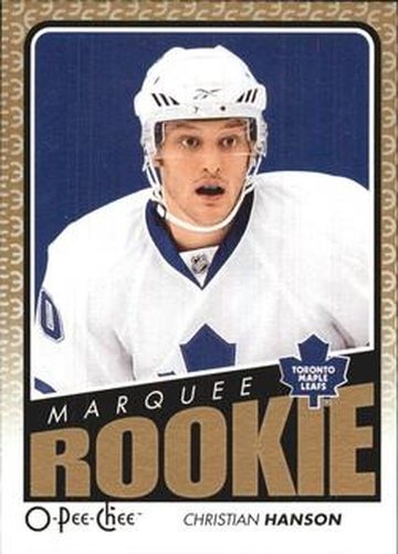#511 Christian Hanson - Toronto Maple Leafs - 2009-10 O-Pee-Chee Hockey