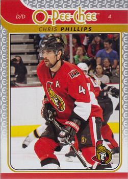 #51 Chris Phillips - Ottawa Senators - 2009-10 O-Pee-Chee Hockey