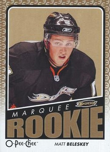 #522 Matt Beleskey - Anaheim Ducks - 2009-10 O-Pee-Chee Hockey