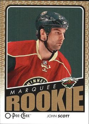 #528 John Scott - Minnesota Wild - 2009-10 O-Pee-Chee Hockey