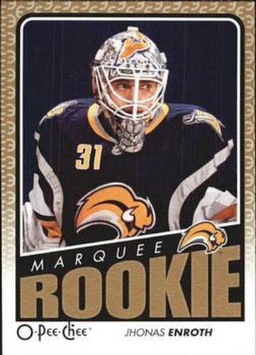 #530 Jhonas Enroth - Buffalo Sabres - 2009-10 O-Pee-Chee Hockey