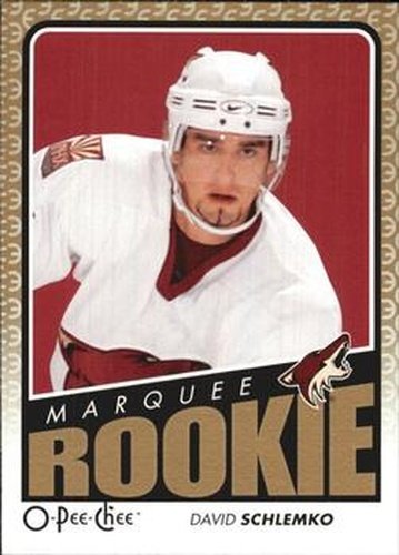 #539 David Schlemko - Phoenix Coyotes - 2009-10 O-Pee-Chee Hockey