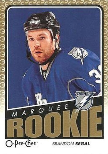 #545 Brandon Segal - Tampa Bay Lightning - 2009-10 O-Pee-Chee Hockey