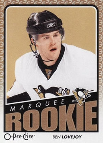 #546 Ben Lovejoy - Pittsburgh Penguins - 2009-10 O-Pee-Chee Hockey