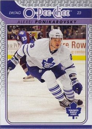 #55 Alexei Ponikarovsky - Toronto Maple Leafs - 2009-10 O-Pee-Chee Hockey
