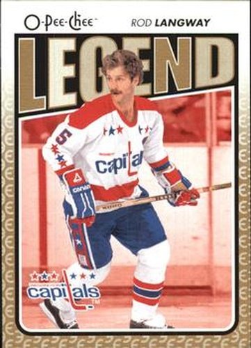 #562 Rod Langway - Washington Capitals - 2009-10 O-Pee-Chee Hockey