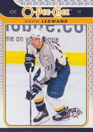 #57 David Legwand - Nashville Predators - 2009-10 O-Pee-Chee Hockey