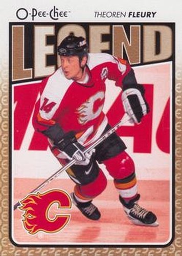 #585 Theoren Fleury - Calgary Flames - 2009-10 O-Pee-Chee Hockey