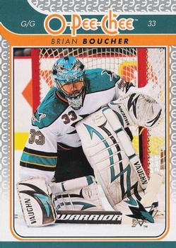 #72 Brian Boucher - San Jose Sharks - 2009-10 O-Pee-Chee Hockey