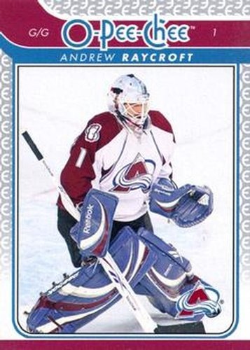 #82 Andrew Raycroft - Colorado Avalanche - 2009-10 O-Pee-Chee Hockey