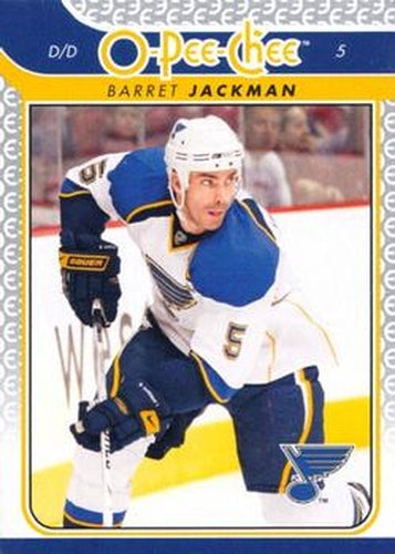 #93 Barret Jackman - St. Louis Blues - 2009-10 O-Pee-Chee Hockey
