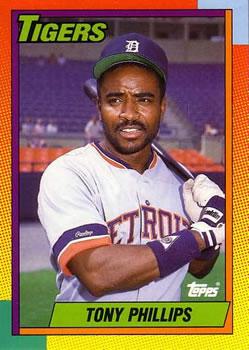 #95T Tony Phillips - Detroit Tigers - 1990 Topps Traded Baseball