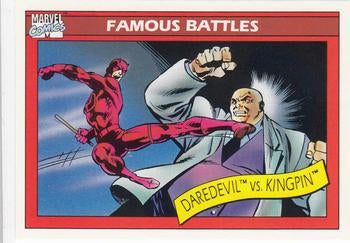 #95 Daredevil vs. Kingpin - 1990 Impel Marvel Universe
