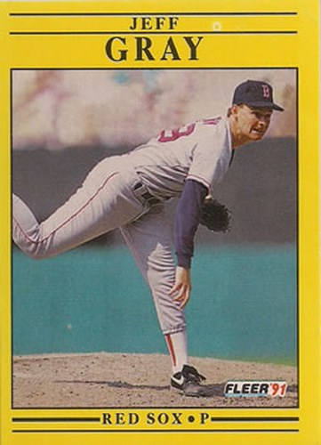 #95 Jeff Gray - Boston Red Sox - 1991 Fleer Baseball