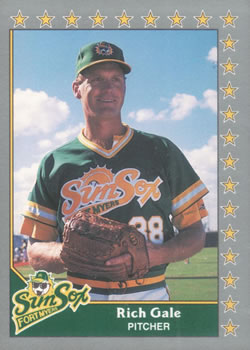 #95 Rich Gale - Fort Myers Sun Sox - 1990 Pacific Senior League Baseball