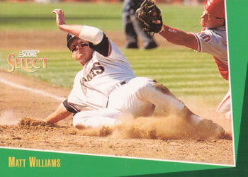 #95 Matt Williams - San Francisco Giants - 1993 Select Baseball