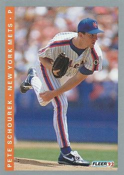 #95 Pete Schourek - New York Mets - 1993 Fleer Baseball